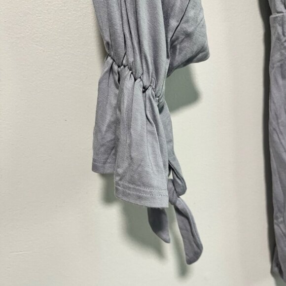 Lovers and Friends Gray Long Sleeve Tie Cuff Romper Size M NWT - Picture 12 of 15